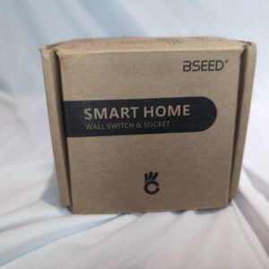 BSEED WiFi Touch Switch Black,2 Gang 1 Way Smart Light Switch Compatible with Alexa and Google Home,with Smart Life Remote Control and Timing Function(No Hub Required)-No Need Neutral Wire