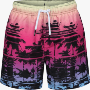 Ript Essentials Boy's Quick Dry UV 50 Sun Protection Peach Finish Swimming Swim Shorts Trunks, Pink, 9/10 Years