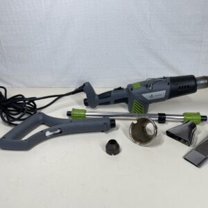 VOUNOT 5-in-1 Electric Weed Burner Hot Air Gun 2000 W with 5 m Cable and 5 Nozzles Flame Device Barbecue Lighter Without Gas or Flame