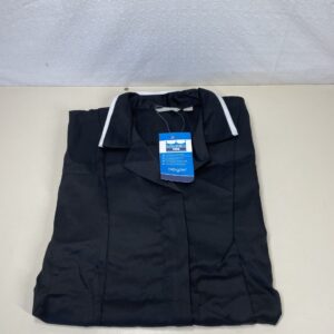 Portwest Classic Hospital Tunic - Color: Black, Size: Small, LW20BKRS