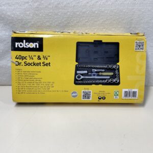Rolson 36109 40 pc 1/4" & 3/8" Dr. Socket Set