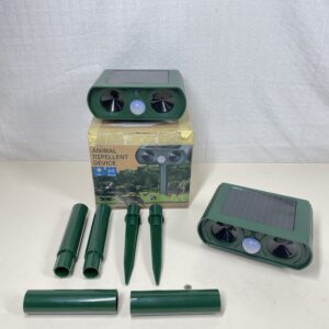 2 Pack Cat Repellent for Gardens UK, Cat Scarers for Gardens, Solar Cat Repellent Ultrasonic with Motion Detection Waterproof, Suitable for Repelling Cats, Foxes, Squirrels, Pigeons, Rodents(2)