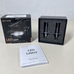 Zethors Vehicle Light Bulb, 12V Headlight Conversion Kits Car Conversion Kit Halogen Replacement Bulb, Mini Size, HID Conversion Kits, Pack of 2 (H7)