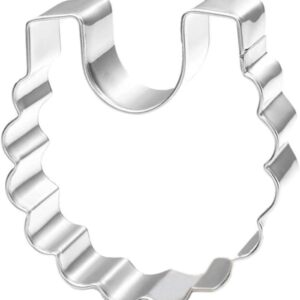 Baby Bib Shape Cookie Cutter – Black