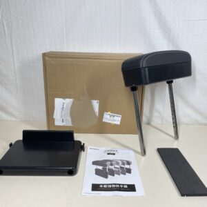 Qirc Car Armrest Box Protector Center Console Armrest Extender Elbow and Forearm Wrist Support Adjustable Height Comfort Pad Universal (Black white)