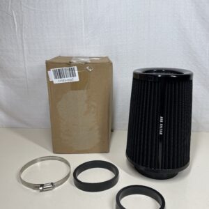 Motorcycle/Car Cold Air Intake Filter - Round Tapered Cone, High Flow – Black 76MM/89MM/102MM JUUDDENPARTS