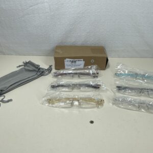 Eyekepper 6-Pack Mix Colour Small Lense Rimless Reading Glasses - Women/Men - Frameless Reading Eyeglasses +2.50