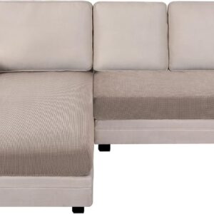 BellaHills Sectional Sofa Covers Sofa Seat Cushion Covers - L Shape, Separate Cushions