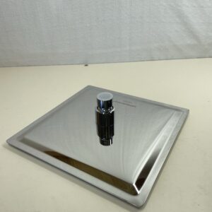 Rain Shower Head 8 inch Top Spray - Square Showerhead 304 Stainless Steel Ultra Thin, Powerful High-Pressure Bathroom Shower Head, Easy Installation - HAUSPROFI 