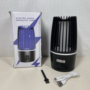 Rechargeable Electric Mosquito Killer, 2 in 1 Mosquito Killer with Ultraviolet Lamp And Lighting Lamp - 360° Attract Zap Flying Insect For Indoor and Outdoor, For Backyard Terrace Camping