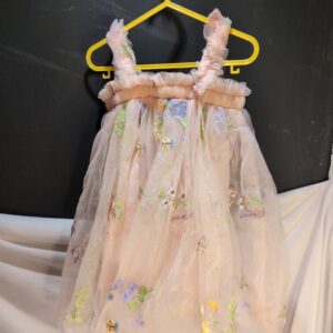 TTYAOVO Baby Girl Embroidery Tutu Dress Casual Tulle Dress Size 100 (3 Years) – Pink