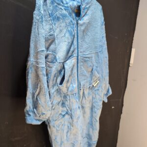 LOLANTA Kids Shark Costume, Animal Boys Union Suit, One-Piece Bodysuit Hooded Flannel Fancy Dress, Blue, 4-6 Years, Tag M