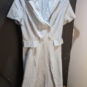 Bridesmay Vintage Midi Dress Formal Wedding Guest – Blue M