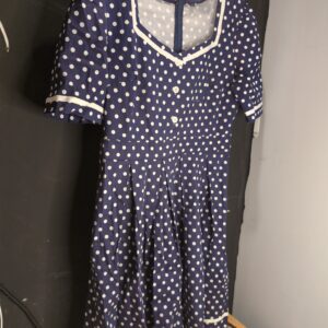 Women's Polka Dot Vintage Blazer Cocktail Dress – Summer Pink XL