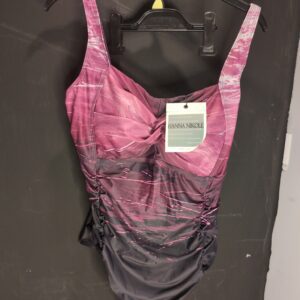 Hanna Nikole Plus Size Tummy Control One Piece Modest Swimwear with Push Up – Padded Monokini