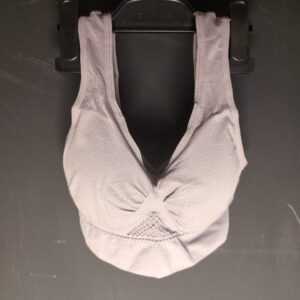 Oversized Women's Breathable Mesh Sports Bra Seamless – Dark Purple S