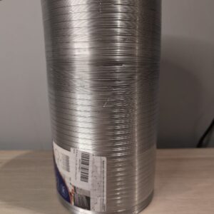 Ø150 mm - 1.5m / Ø6'' - 4.9ft - Flexible Aluminum Tube - Steam Pipe - Ventilation Pipe - Aluminum Air Conditioner Hose - Spring Steel Wire Hose - Kitchen Exhaust Pipe