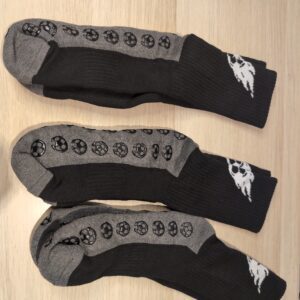 srclo Football Grip Socks for Men Grippy Gain the Edge Grip Football Anti-slip Breathable Sports Soccer Sock for Basketball Hiking Running 3 Pairs