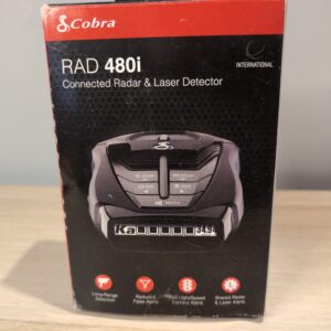 Cobra RAD 480i Laser Radar Detector â€“ Long Range Detection, Bluetooth, iRadar App, LaserEye Front and Rear Detection, Next Gen IVT Filtering, Black