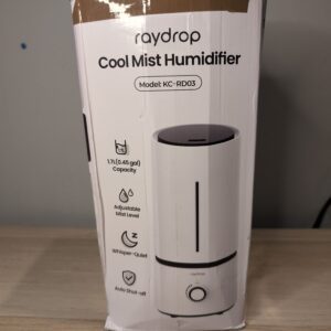 raydrop Humidifier Bedroom Cool Mist Humidifiers Babies 1.70L Quiet Ultrasonic