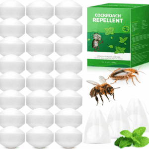 Cockroach Repellent Balls Natural All Pest Deterrent – Peppermint Oil 24 Pcs