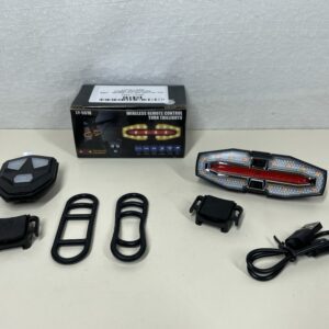 Bike Tail Light with Turn Signals – USB Rechargeable, Waterproof