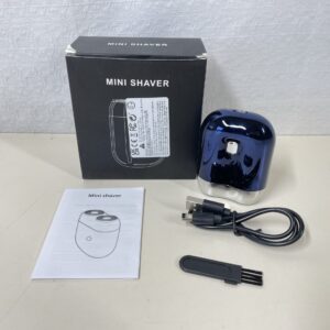 Rechargeable Waterproof Mini Electric Shaver – Blue