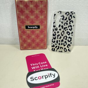 Samsung Galaxy S24 Case Slim Shockproof Clear Leopard Design – Black