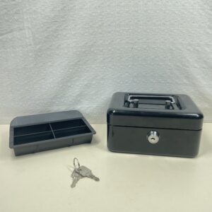 Burg-Wachter 6" Cash Box - Black, 152 x 80 x 115, CB01BK