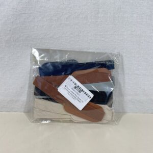 10-Piece Leather Pen Holder for Notebook Adjustable Elastic Band Journal Pouch – Colourful