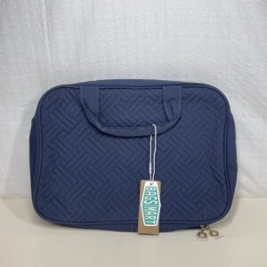 BAGSMART Toiletry Bag Large Hanging Travel Wash Bag Womens Cosmetic Bag for Full Sized Container (Large- Dark Blue)