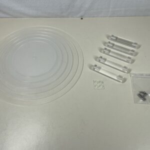 Acrylic Cupcake Stand 6 Tier Round Clear Cake Stand for Wedding, Birthday, Party – Clear