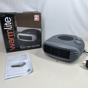 Warmlite WL44004DT 2000W Portable Flat Fan Heater, Dark Titanium