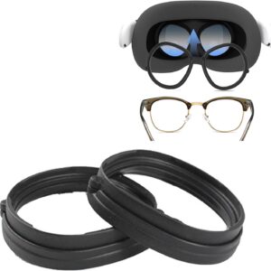 HUAYUWA VR Glasses Spacer Anti-Scratch Lens Protector for Quest 3S – Black