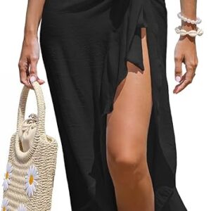 CUPSHE Womens Sarong Coverups Chiffon Swimsuit Wrap Skirt Beach Self Tie Cover Up - One Size