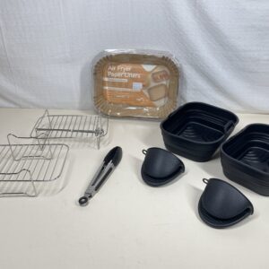 7PCS Dual Air Fryer Accessories for Ninja Flexi Drawer 10.4L – Compatible with AF500UK