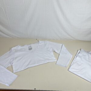 La Marquise Ladies Multipack Two Thermal Vests Cotton Rich Long Sleeve WAM Stretchy / 14-16