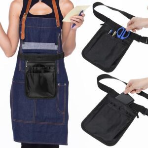 Waitress Pouch with Pockets, 9.84 x 7.28 inch Multi-function Server Aprons with Adjustable Belt,Utility Tool Apron for Restaurants, Gardening, Nursing
