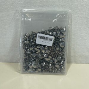 1000pcs Drawing Pins Iron Thumb Tacks Brass Head Push Pins – Silver