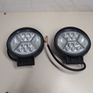 2x Round LED Work Lights 12V-50V Flood Spot Combo IP68 Waterproof Offroad 4x4