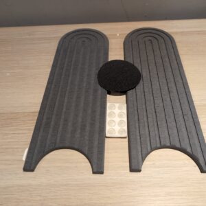 Shinowa Faucet Mat for Kitchen Sink, Diatomite Kitchen Sink Splash Guard, Quick Drying Water Stone for Kitchen Sink, Sink Splash Guard for Kitchen Bathroom,Included Sand Paper (Dark Grey, 24'' x 4'')