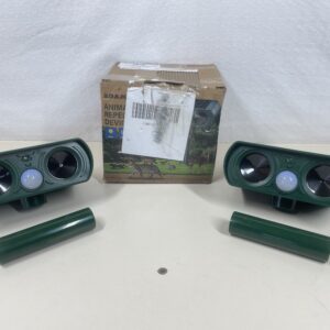 2 Pack Cat Repellent for Gardens UK, Cat Scarers for Gardens, Solar Cat Repellent Ultrasonic with Motion Detection Waterproof, Suitable for Repelling Cats, Foxes, Squirrels, Pigeons, Rodents(2)