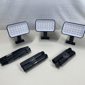 Solar Garden Lights Colour Changing RGB Landscape Spotlights – 28 LED Color Changing Lights, IP67 Waterproof 