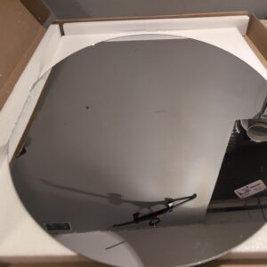 Wall Mirror 50x40cm Oval Self Adhesive Frameless Glass Bathroom Bedroom