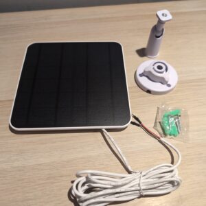 5W Solar Panel Ring Doorbell USB Outdoor Camera Waterproof Mount 10ft Cable