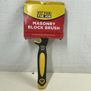 FFJ Masonry/Exterior Block Brush, Black & Yellow, 27cm