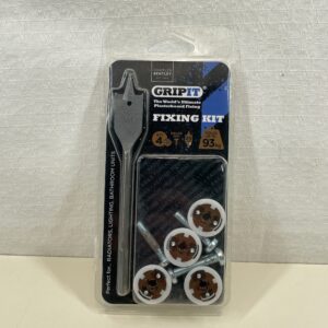 Gripit GPCABINETKIT Complete Cabinet / Cupboard Fixing Kit - Includes Drill Bit - Supports Heavy Loads on Plasterboard Walls Up To 93kg, Brown