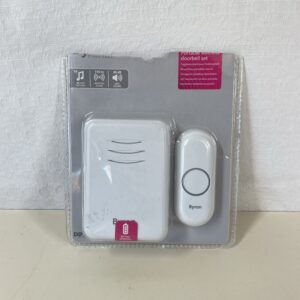 Byron DBY-22311 Wireless Doorbell Set, 150 m Range, 16 Melodies