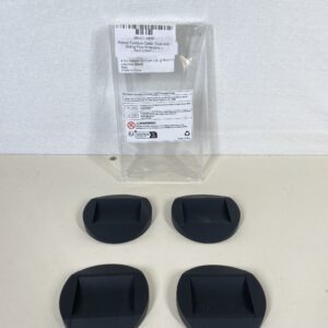 Rubber Furniture Castor Cups Anti-Sliding Floor Protectors – Black 4 Pcs