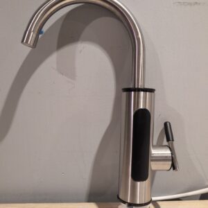 Instant Hot Water Tap, 220V 3000W Electric Water Heater Tap with Digital Display, 360Â° Rotatable Stainless Instant Heater Faucet